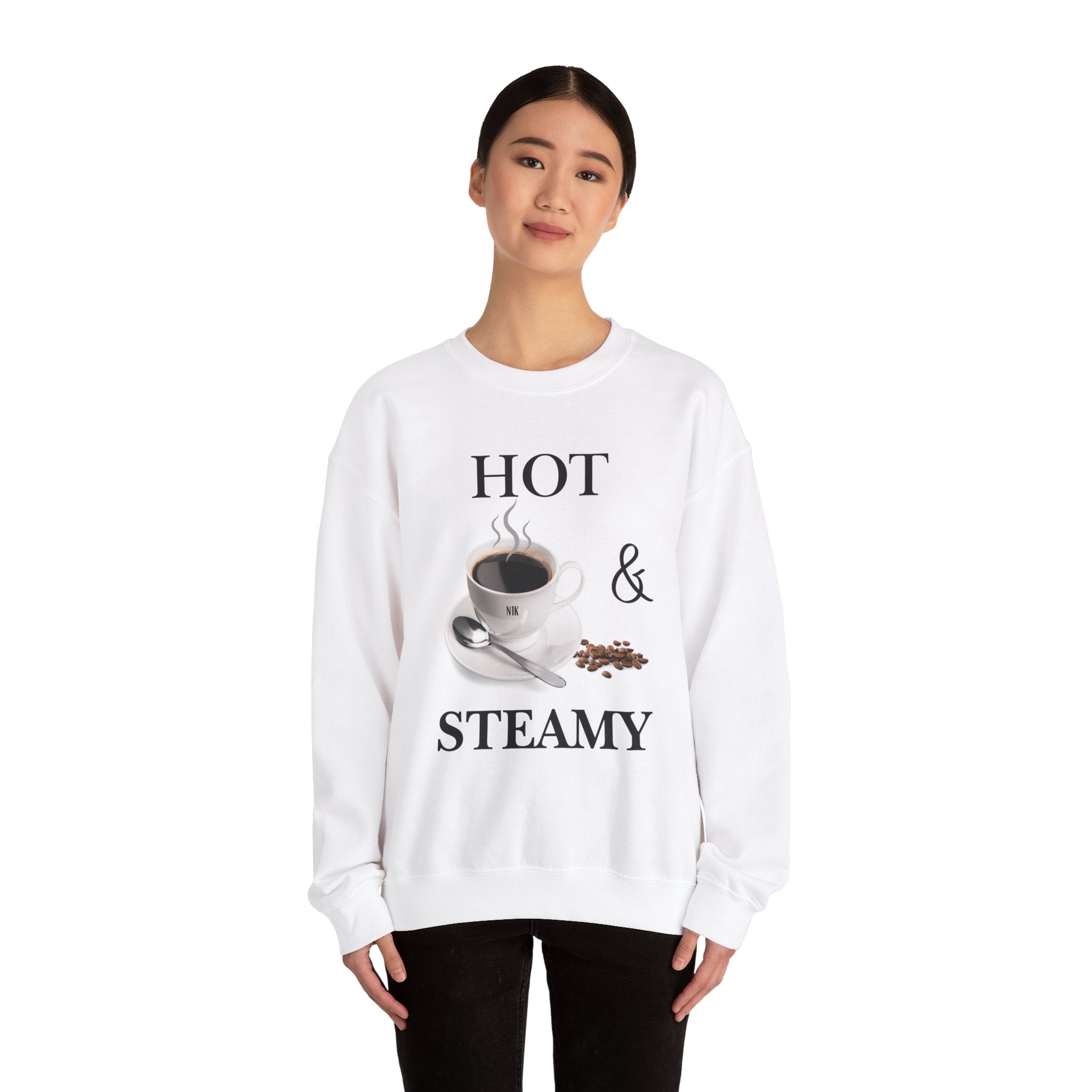 Hot and Steamy Cofee Unisex Heavy Blend™ Crewneck Sweatshirt